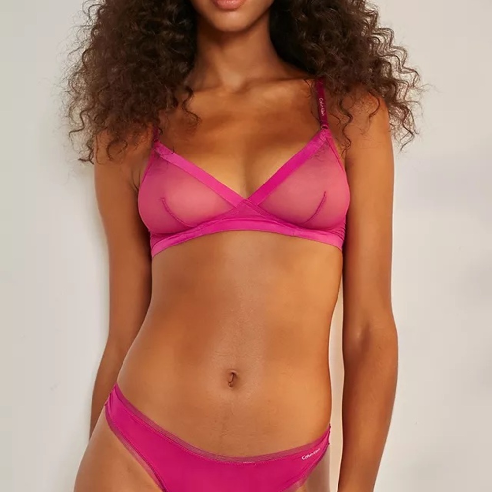 Indulge in Sheer Comfort with the GapBody Pink Sheer Bra